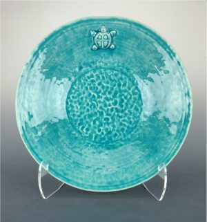 Pool of Turtle Wishes Bowl by Clark House Pottery