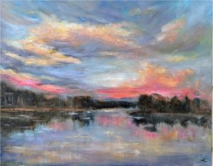 Lake Reflections by April Huguenin