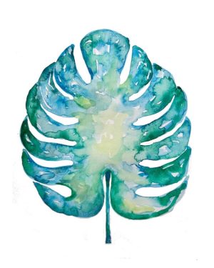 Tropical Canopy Watercolor by Jaime Cain