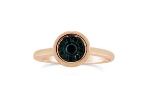Rose Gold Black Diamond Ring
