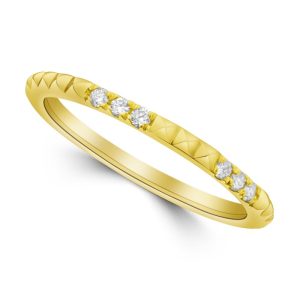 Yellow Gold Diamond Band Stacker