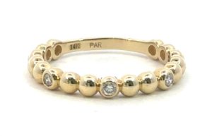Ladies 14k Yellow gold Diamond Band