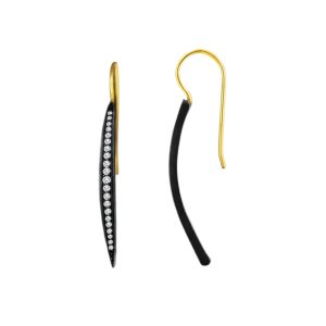 Diamond Silver Drop Earrings