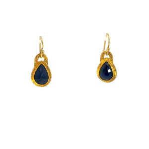 Natural Sapphire Drop Earrings