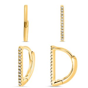Diamond Leverback Earrings