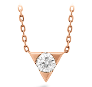 Rose Gold Triangle Pendant