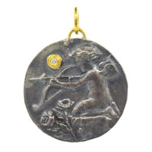 Cupid in 24k Gold and Sterling Silver