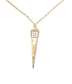 14KY Diamond Cone Necklace