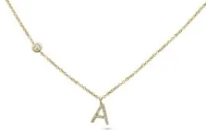 Letter A Necklace