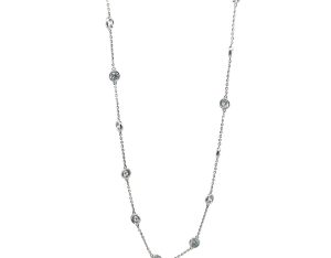 LG 4ct Diamond Tincup Necklace