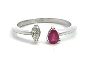 14WG Midi Ruby Ring