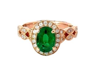 Natural Certified Emerald Ring
