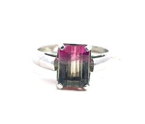 Watermelon Tourmaline Ring