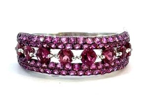 18WG Pink Tourmaline Ring