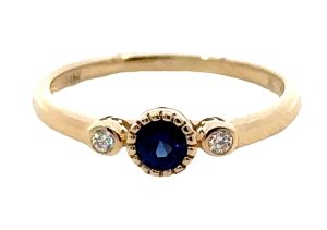 14k Yellow Sapphire Ring