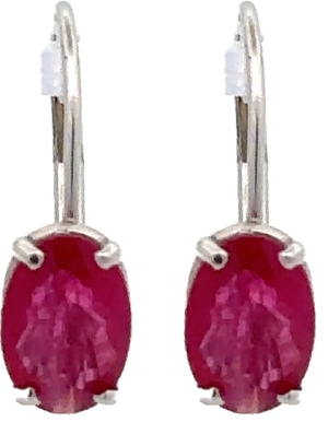 Ruby Leverback Earrings