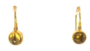 Rutillite Quartz Drop Earrings