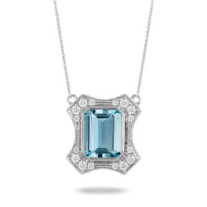 Elegant Emerald Shape Aquamarine
