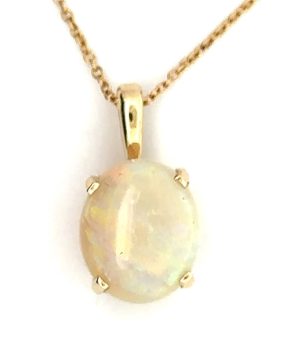 Oval Opal Pendant
