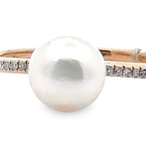 Petite Pearl Rose Gold Ring