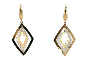 14YW Geometric Dangle Earrings