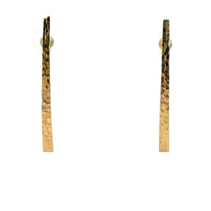 14YG Bar Earrings