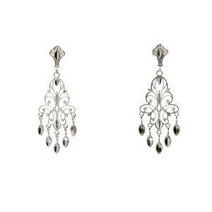 14WG Chandelier Earrings