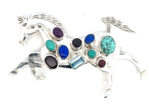 Sterling Silver Nakai Horse Pendant/Brooch