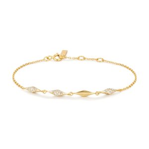 Ania Haie Gold Plated Sterling Silver Multi Sparkle Bracelet