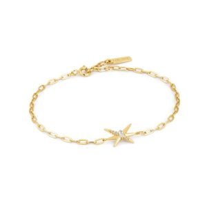 Ania Haie Gold Plated Spike Chain Bracelet