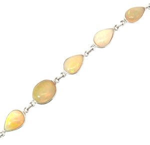 Sterling Silver Ethiopian Opal Bracelet
