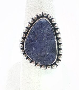 Sterling Silver Raw Tanzanite Ring