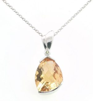 Sterling Silver Citrine Necklace