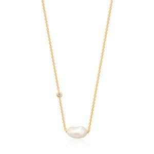 Ania Haie Gold Plated Pearl Necklace