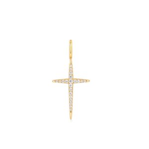Ania Haie Gold Plated Cross Charm