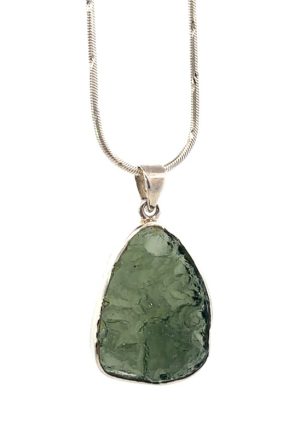 Sterling Silver Moldavite Pendant