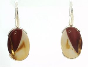 Sterling Mookaite Jasper Earrings