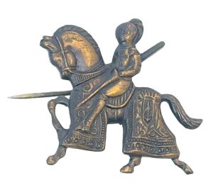 COPPER KNIGHT& HORSE PIN