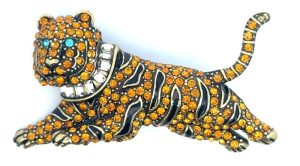 Heidi DausTiger Crystal  Brooch