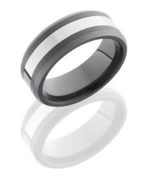 Tungsten Black and Shiny Wedding Band