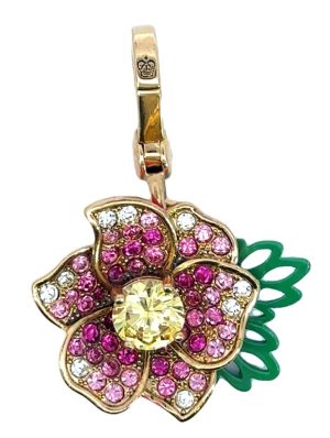 Juicy Couture Pink Flower Purse Charm