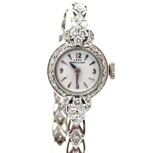 14k Diamond "Lady Hamilton" watch