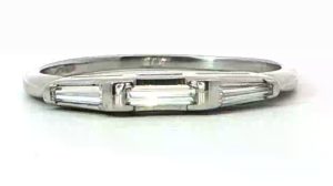 Platinum Baguette Band