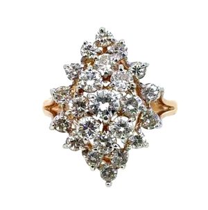 2ct Diamond Cluster Ring