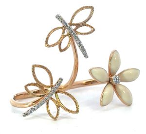 18k Rose Hidalgo Double Ring