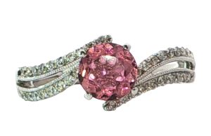 18WG Pink Tourmaline Ring