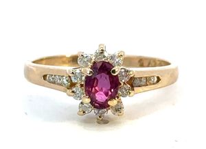 14k Yellow Vintage Ruby Ring