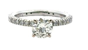 Old European Cut Diamond Engagement Ring