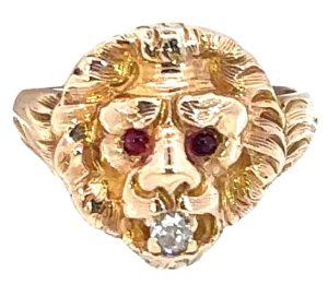 14KY Victorian Lion Ring