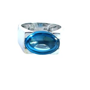 18KW London Blue Topaz Ring